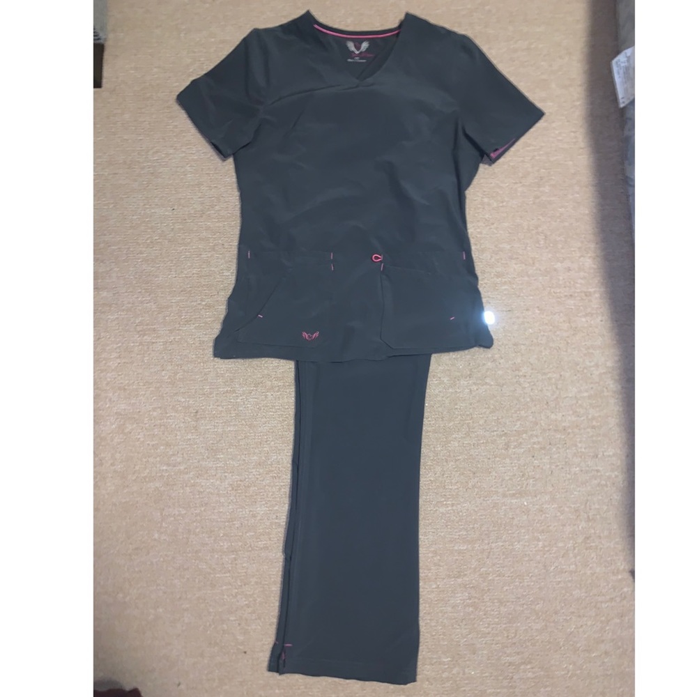 Small Gray Scrub Set